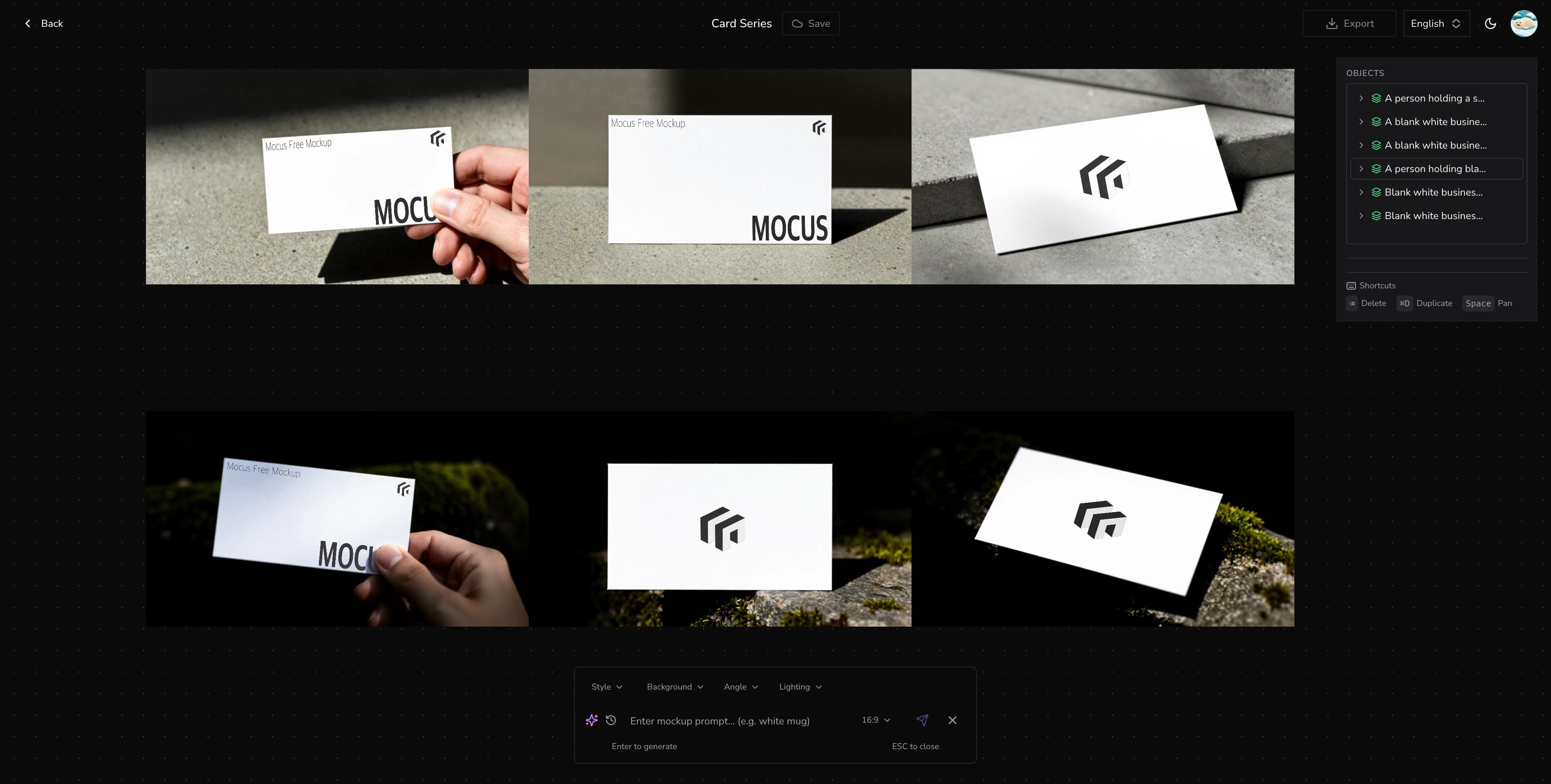 Mocus Workspace Preview